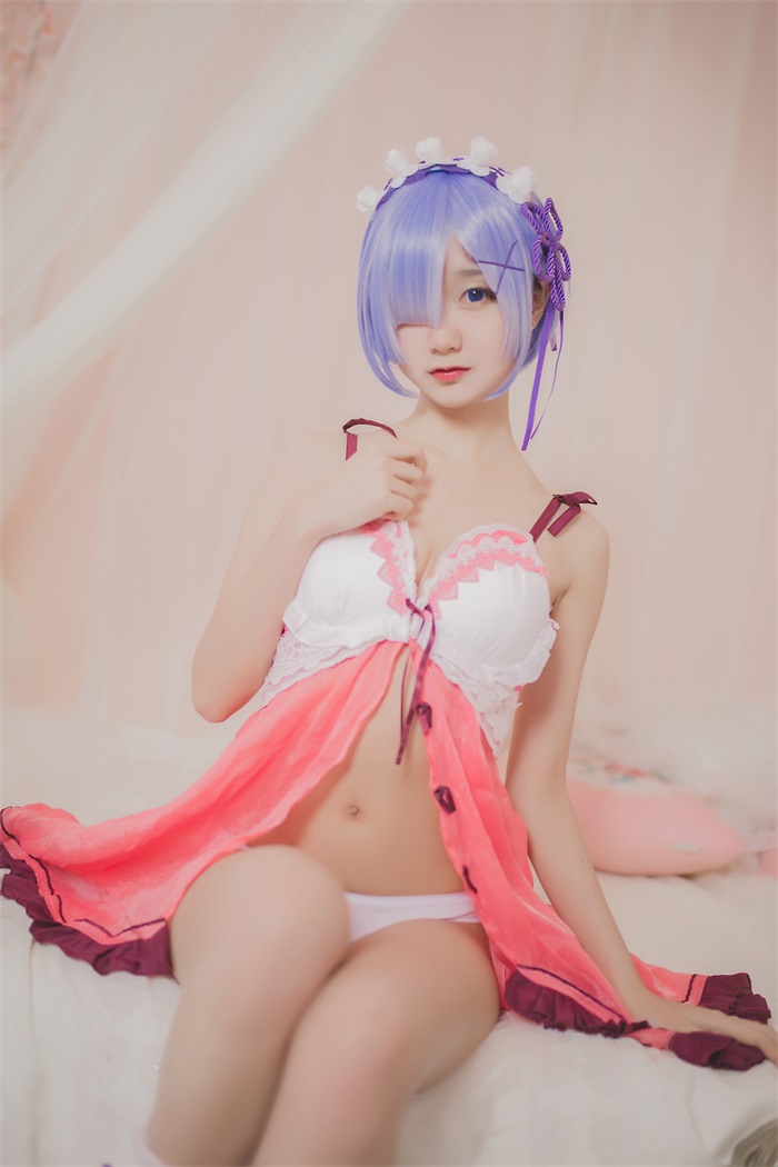 网红Coser@木绵绵OwO - 蕾姆睡衣 [24P/164MB] 网红写真-第1张