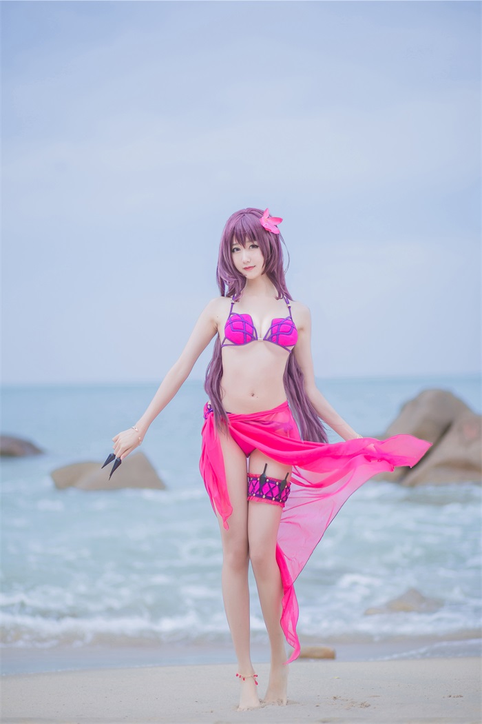 网红Coser@木绵绵OwO - 泳装斯卡哈 [21P/45MB] 网红写真-第3张