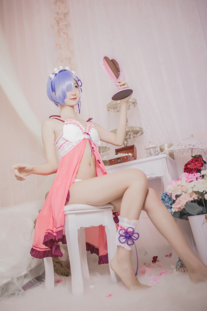 网红Coser@木绵绵OwO - 蕾姆睡衣 [24P/164MB] 网红写真-第2张