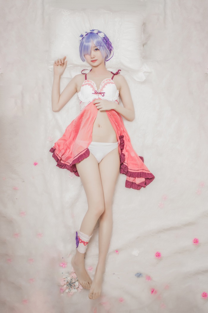 网红Coser@木绵绵OwO - 蕾姆睡衣 [24P/164MB] 网红写真-第3张