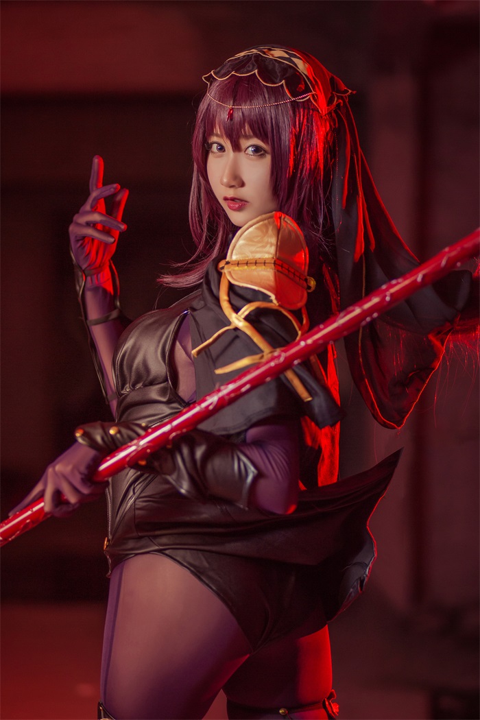 网红Coser@木绵绵OwO - 斯卡哈 [17P/60MB] 网红写真-第1张