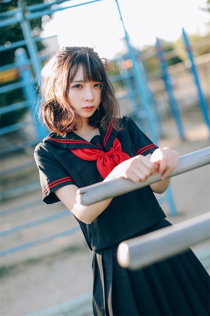 网红Coser@疯猫ss – 室外JK [18P/155MB] 网红写真-第1张