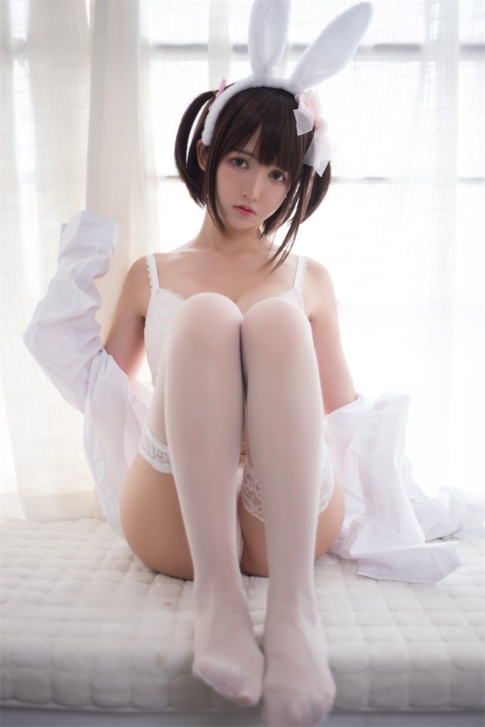 网红Coser@鳗鱼霏儿 - 兽耳 白色蕾丝情趣 [17P/172MB] 网红写真-第3张