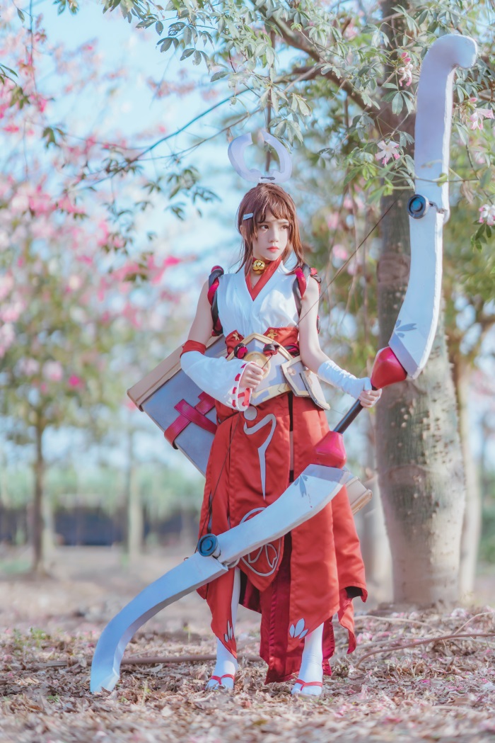 网红Coser@桜桃喵 - 王者荣耀 伽罗COS [32P/655MB] 网红写真-第1张