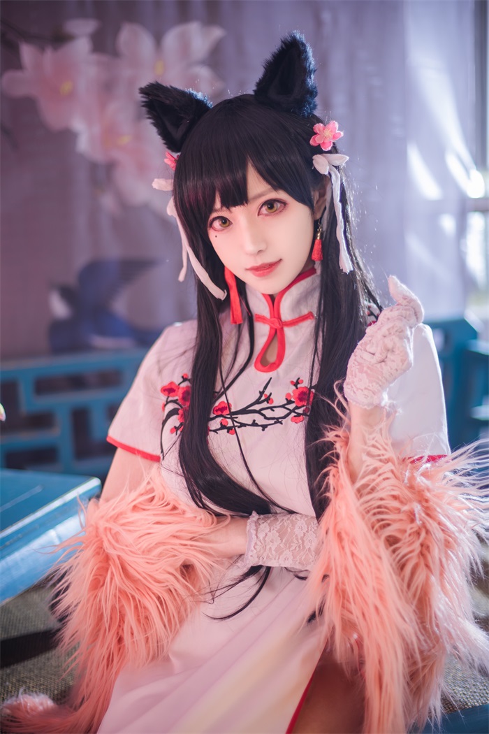 人气动漫Coser@Shika小鹿鹿 爱宕旗袍[30P/63MB] 网红写真-第2张