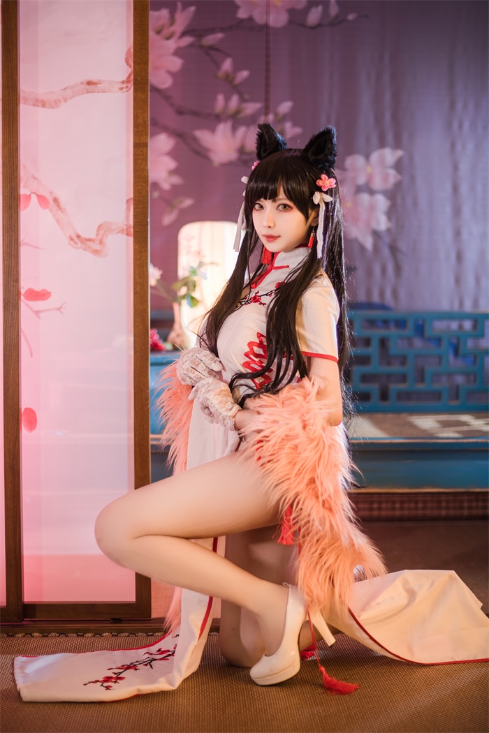 人气动漫Coser@Shika小鹿鹿 爱宕旗袍[30P/63MB] 网红写真-第3张