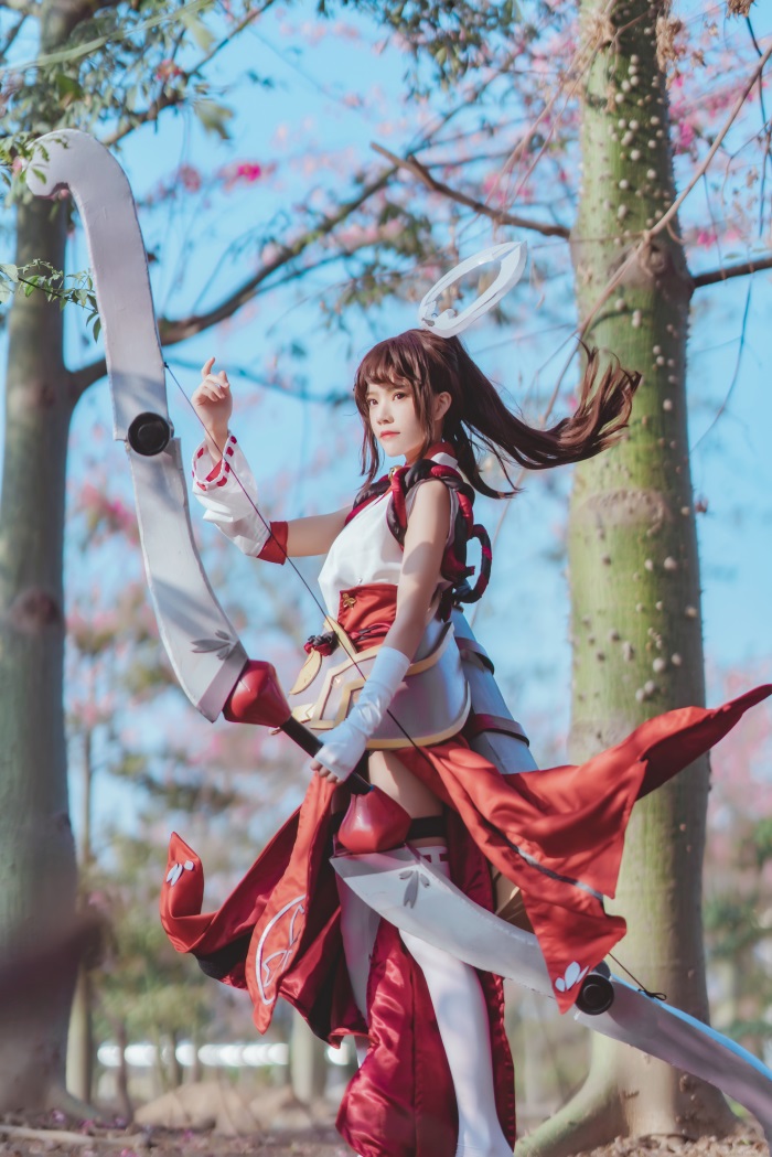 网红Coser@桜桃喵 - 王者荣耀 伽罗COS [32P/655MB] 网红写真-第2张