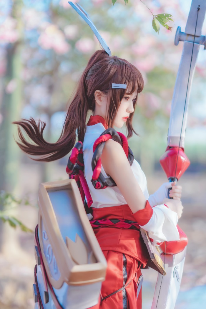 网红Coser@桜桃喵 - 王者荣耀 伽罗COS [32P/655MB] 网红写真-第3张