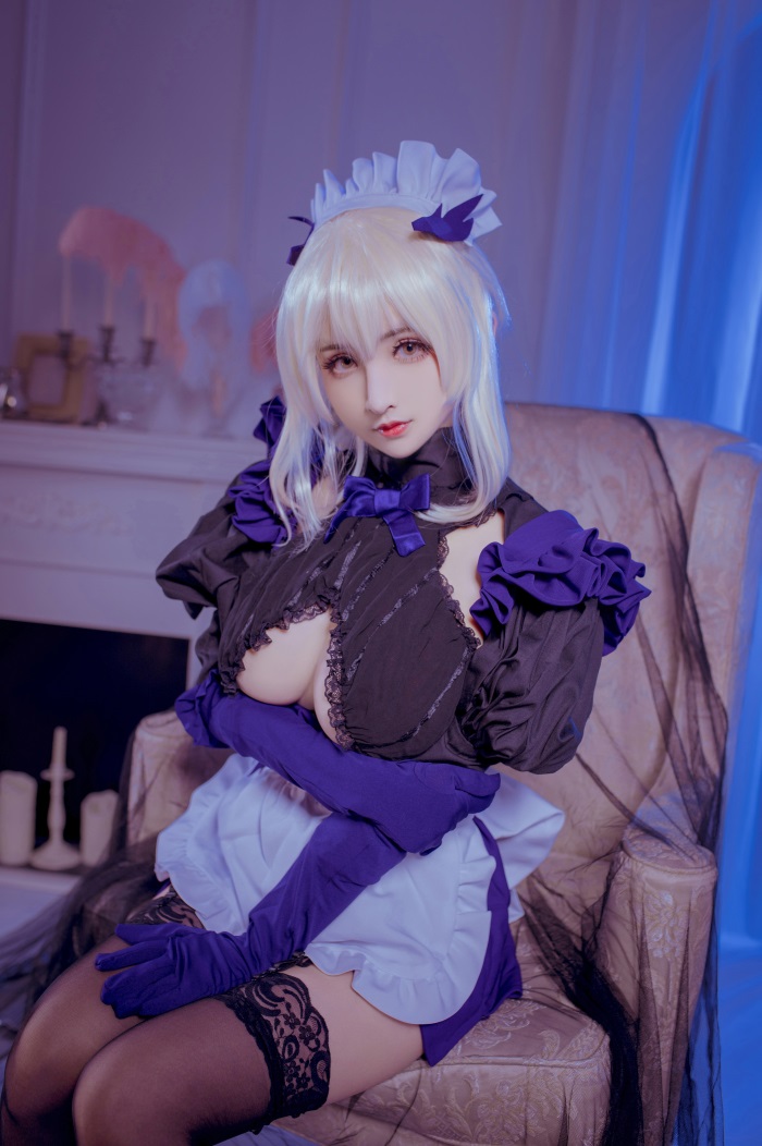 知名动漫Coser@rioko凉凉子 黑枪呆女仆 [26P/1V/328MB] 网红写真-第1张