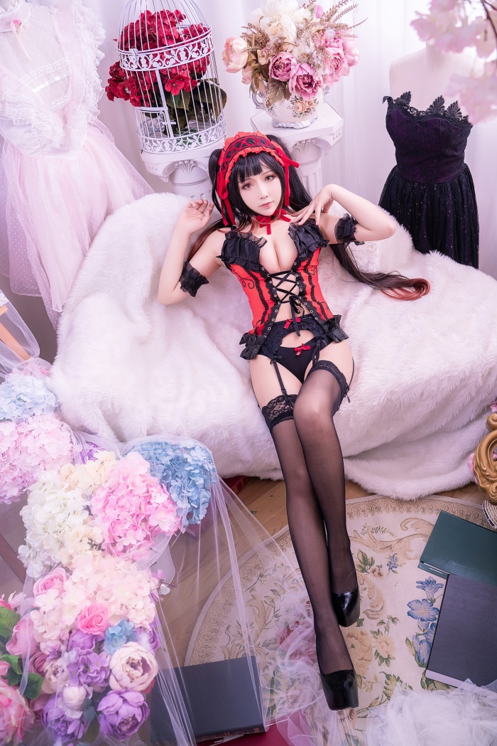 微博红人Coser@抱走莫子aa-狂三 内衣诱惑 [38P/0.98G] 网红写真-第2张