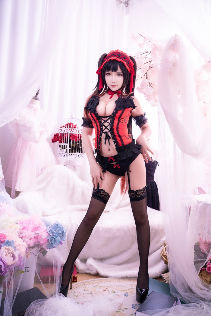 微博红人Coser@抱走莫子aa-狂三 内衣诱惑 [38P/0.98G] 网红写真-第3张