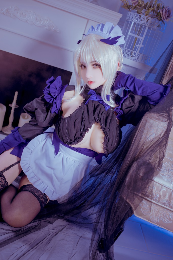 知名动漫Coser@rioko凉凉子 黑枪呆女仆 [26P/1V/328MB] 网红写真-第3张