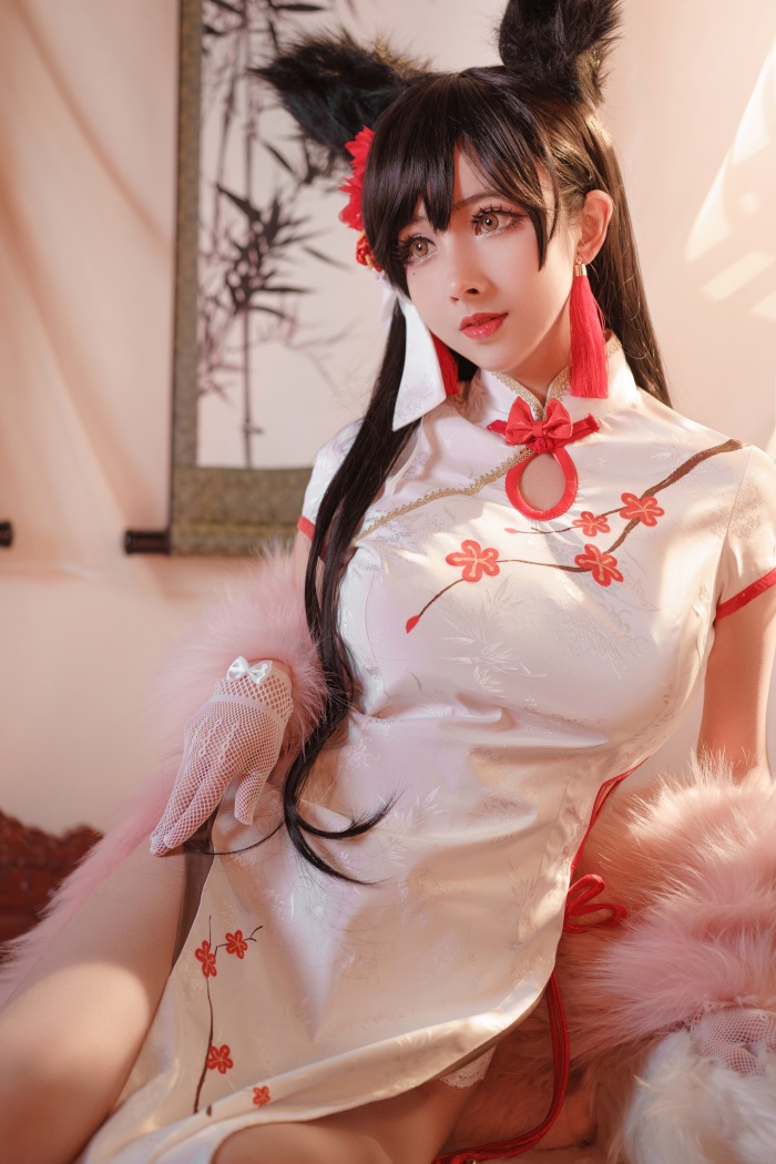 知名动漫Coser@rioko凉凉子 爱宕旗袍 [20P/266MB] 网红写真-第4张