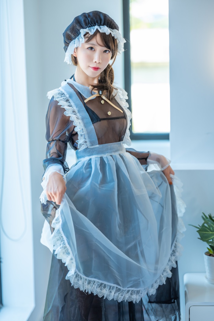 知名动漫博主@水淼aqua 透明女仆 [13P/39V/5.20GB] 网红写真-第1张