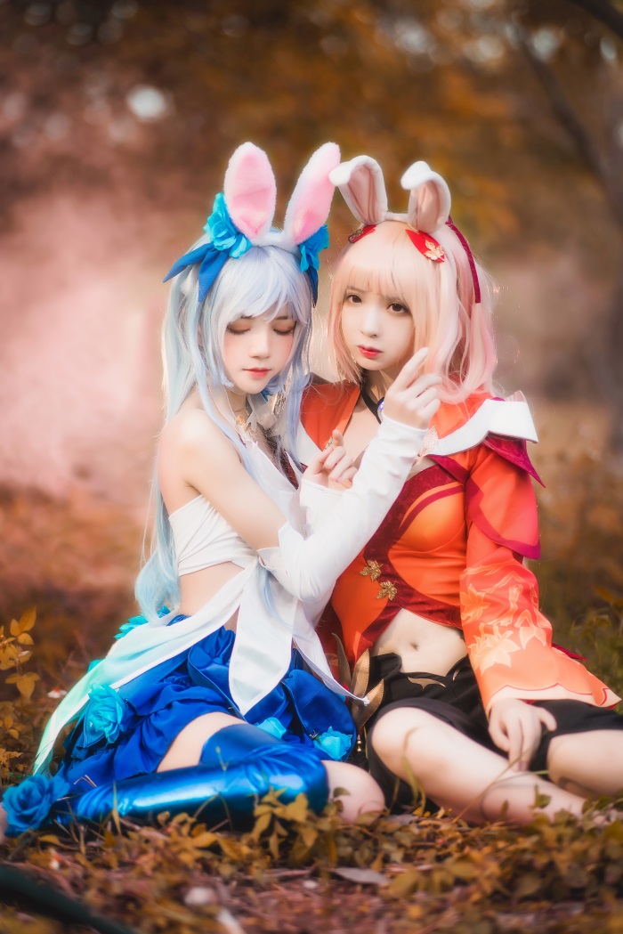 人气Coser@桜桃喵&疯喵ss - 双人公孙离 [16P/334MB] 网红写真-第1张