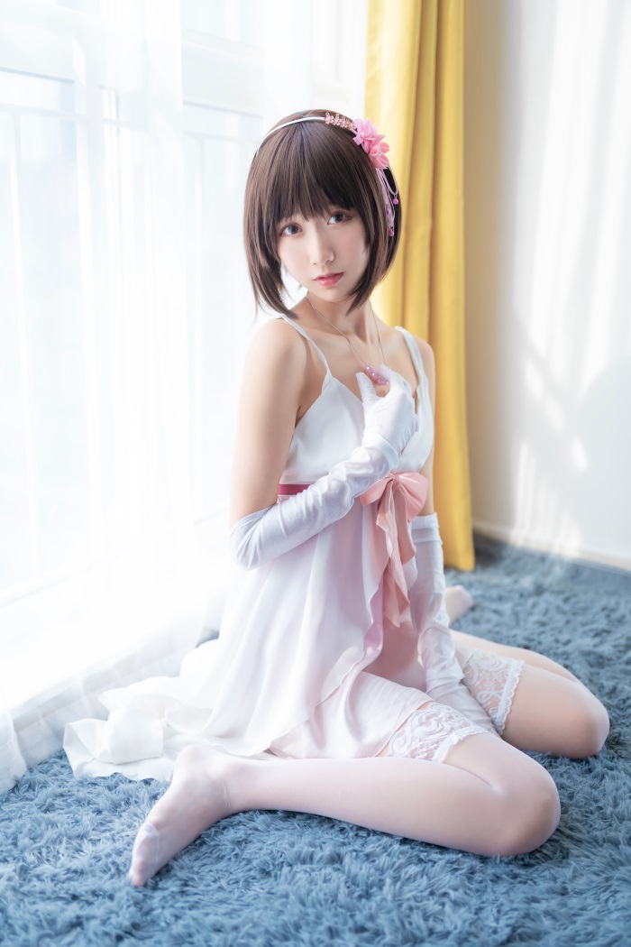 网红Coser@木绵绵OwO - 加藤惠cos礼服部分 [39P/184MB] 网红写真-第2张