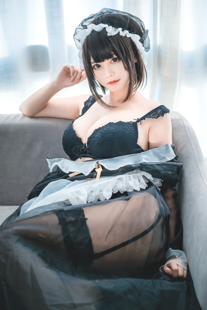 知名动漫博主@蜜汁猫裘 透明女仆 [30P/280MB] 网红写真-第1张