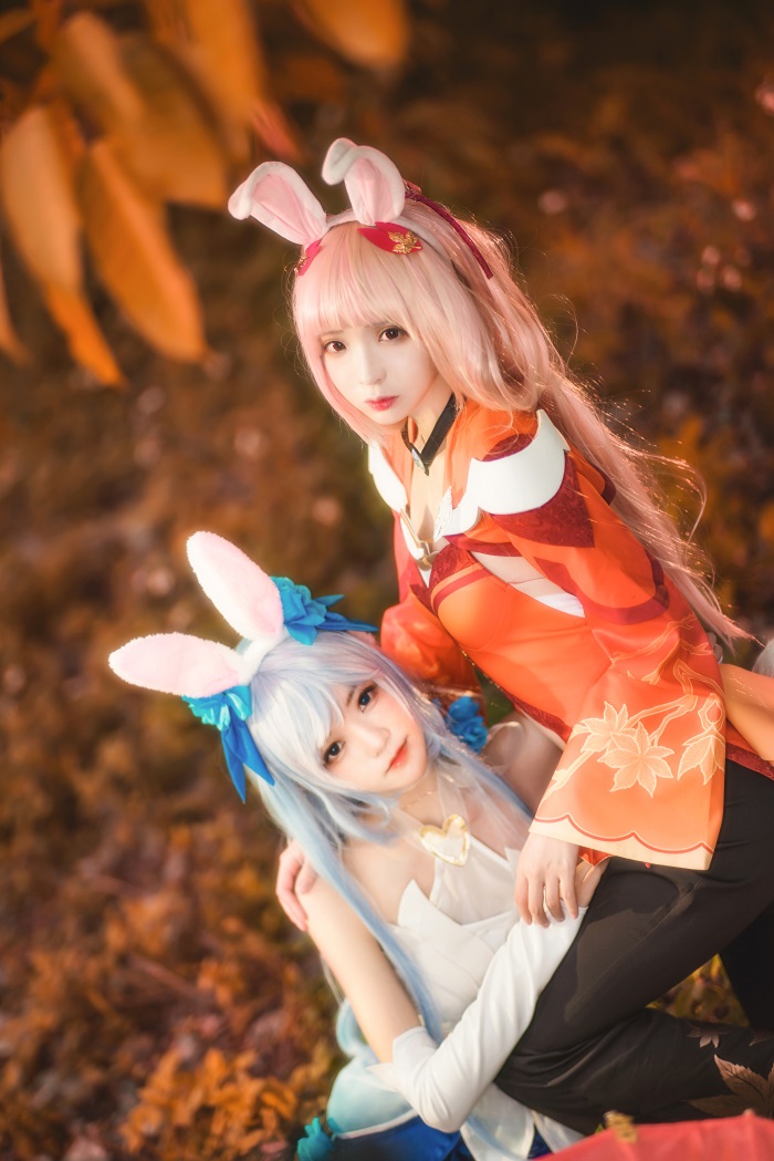 人气Coser@桜桃喵&疯喵ss - 双人公孙离 [16P/334MB] 网红写真-第2张