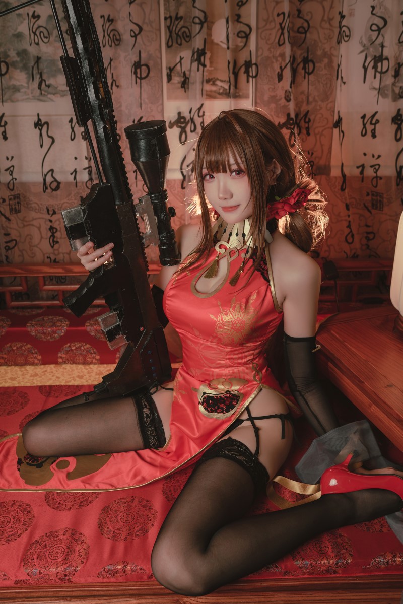 动漫Coser@瓜希酱 DSR-50 红牡丹 [16P/89MB] 网红写真-第2张