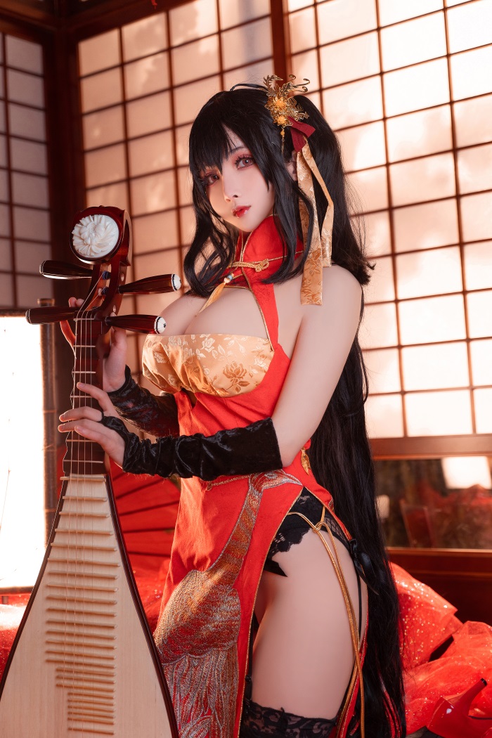 知名动漫Coser@rioko凉凉子 大凤旗袍 [20P/430MB] 网红写真-第1张