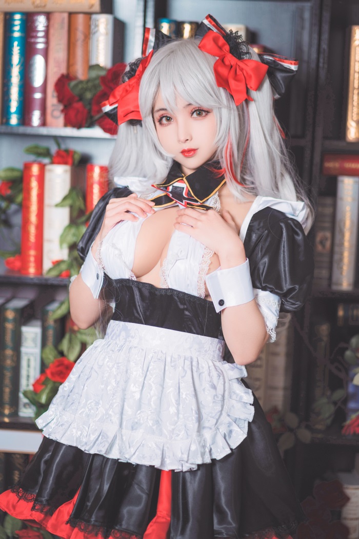 知名动漫Coser@rioko凉凉子 欧根亲王女仆 [20P/280MB] 网红写真-第2张