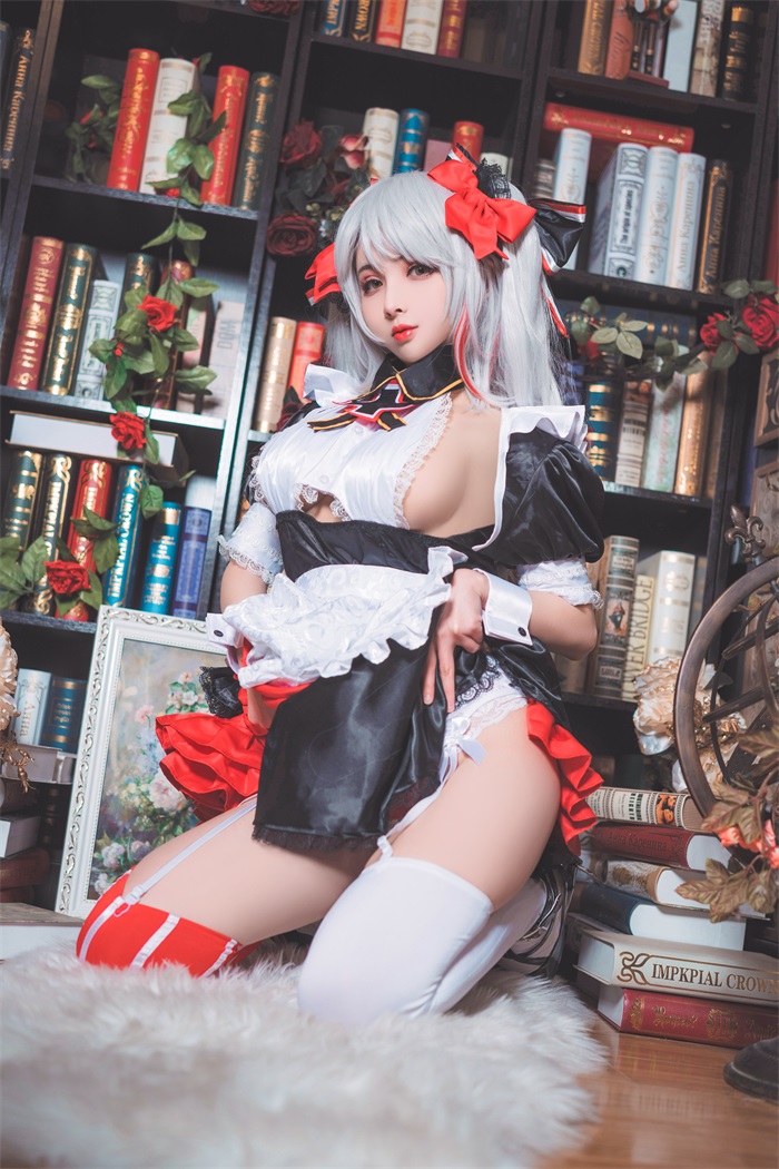 知名动漫Coser@rioko凉凉子 欧根亲王女仆 [20P/280MB] 网红写真-第3张