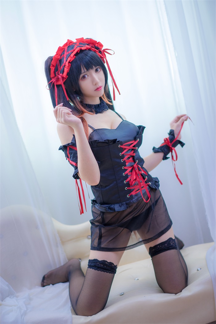 人气动漫Coser@鳗鱼霏儿 - 狂三系列 睡衣 [13P/170MB] 网红写真-第2张