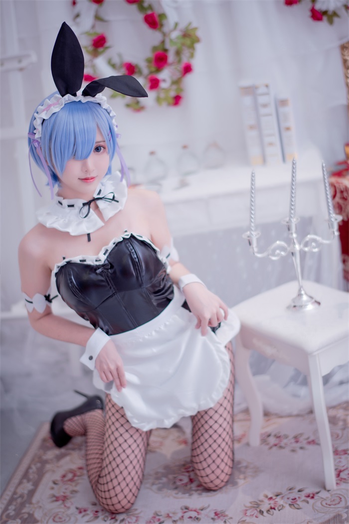 人气动漫Coser@鳗鱼霏儿 - 蕾姆 [14P/165MB] 网红写真-第2张