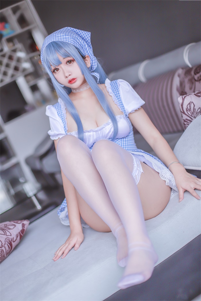 网红Coser@日奈娇 – 蓝色女仆 [40P/413MB] 网红写真-第1张