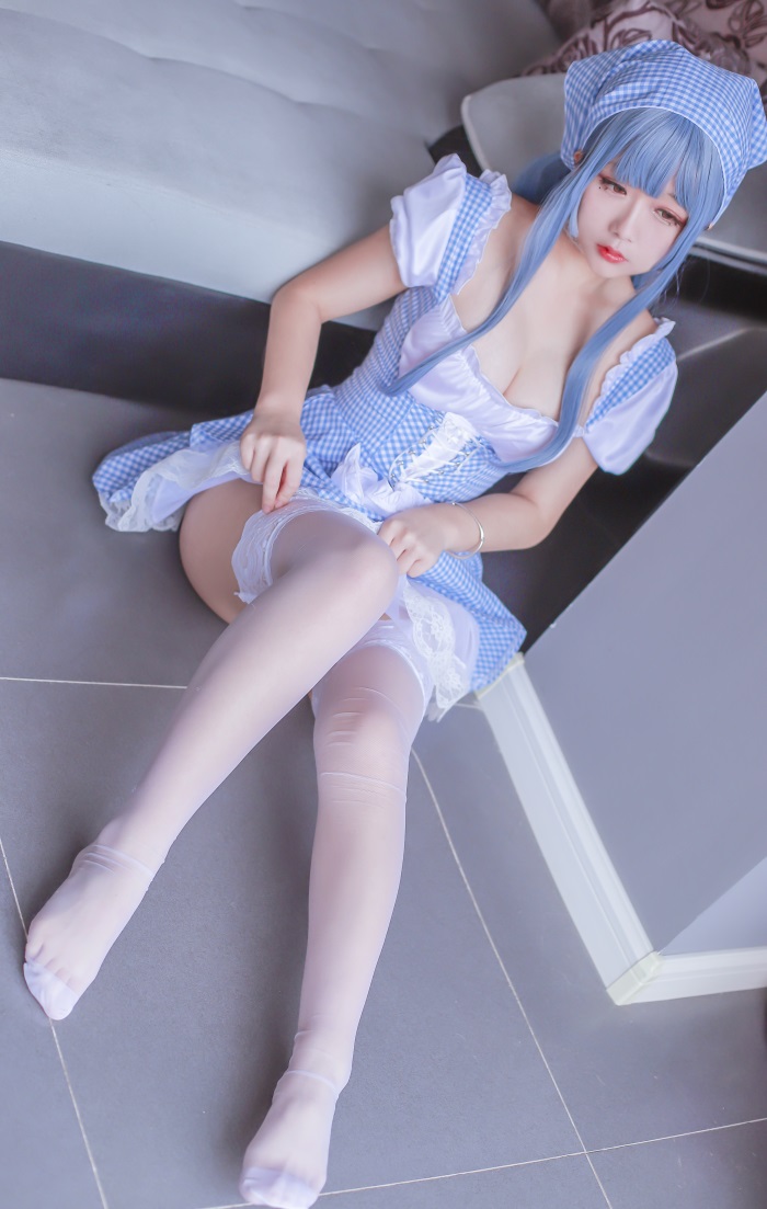 网红Coser@日奈娇 – 蓝色女仆 [40P/413MB] 网红写真-第2张