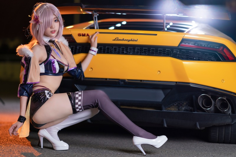 网红Coser 周叽是可爱兔兔 – 玛修赛车 [21P/261MB] 网红写真-第3张