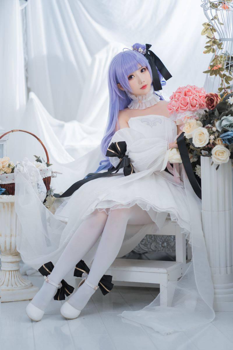 网红Coser@面饼仙儿 独角兽婚纱[14P/129MB] 网红写真-第2张