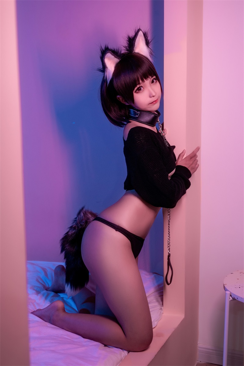 网红Coser@蠢沫沫 项圈 [40P/532MB] 网红写真-第1张