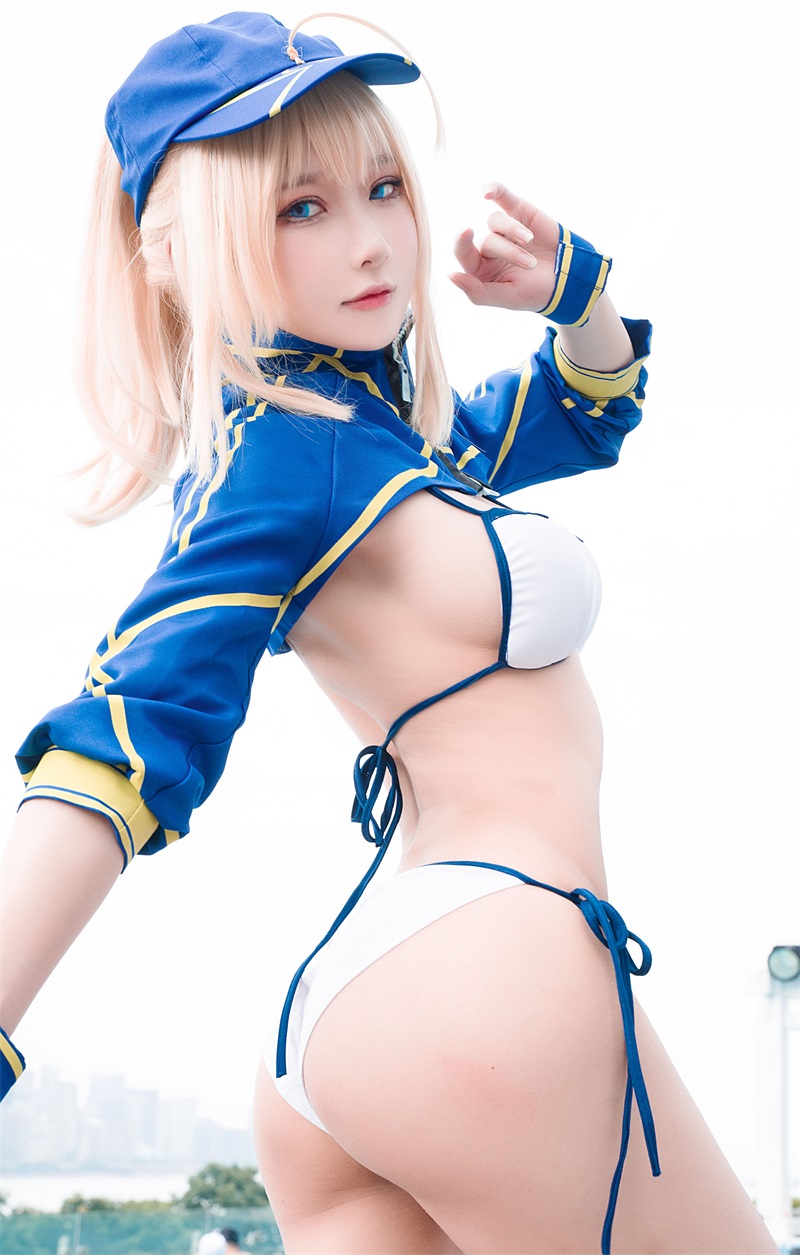 网红Coser@阿包也是兔娘 谜之女主角X毛水着 [25P/373MB] 网红写真-第2张