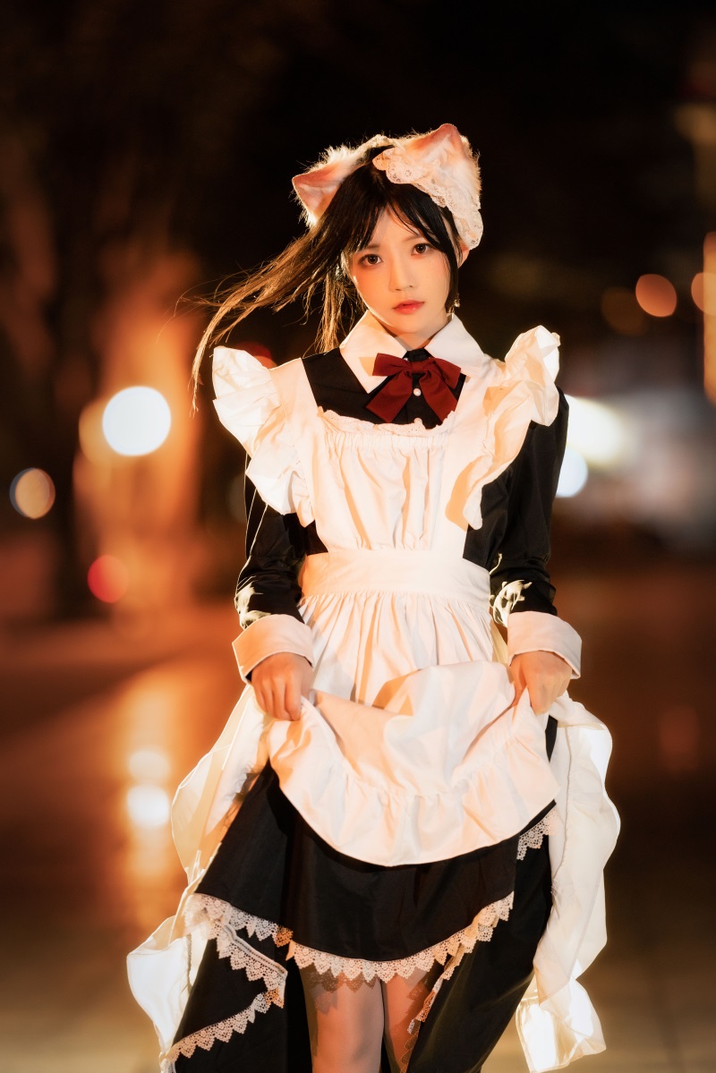 网红Coser@桜桃喵 长裙妹抖（夜）[19P/647MB] 网红写真-第2张