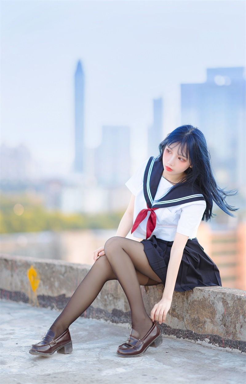 网红Coser@果咩酱w JK制服 [30P/279MB] 网红写真-第3张