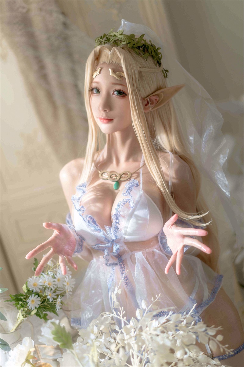 网红Coser@蠢沫沫 白精灵 [147P/1.7GB] 网红写真-第1张