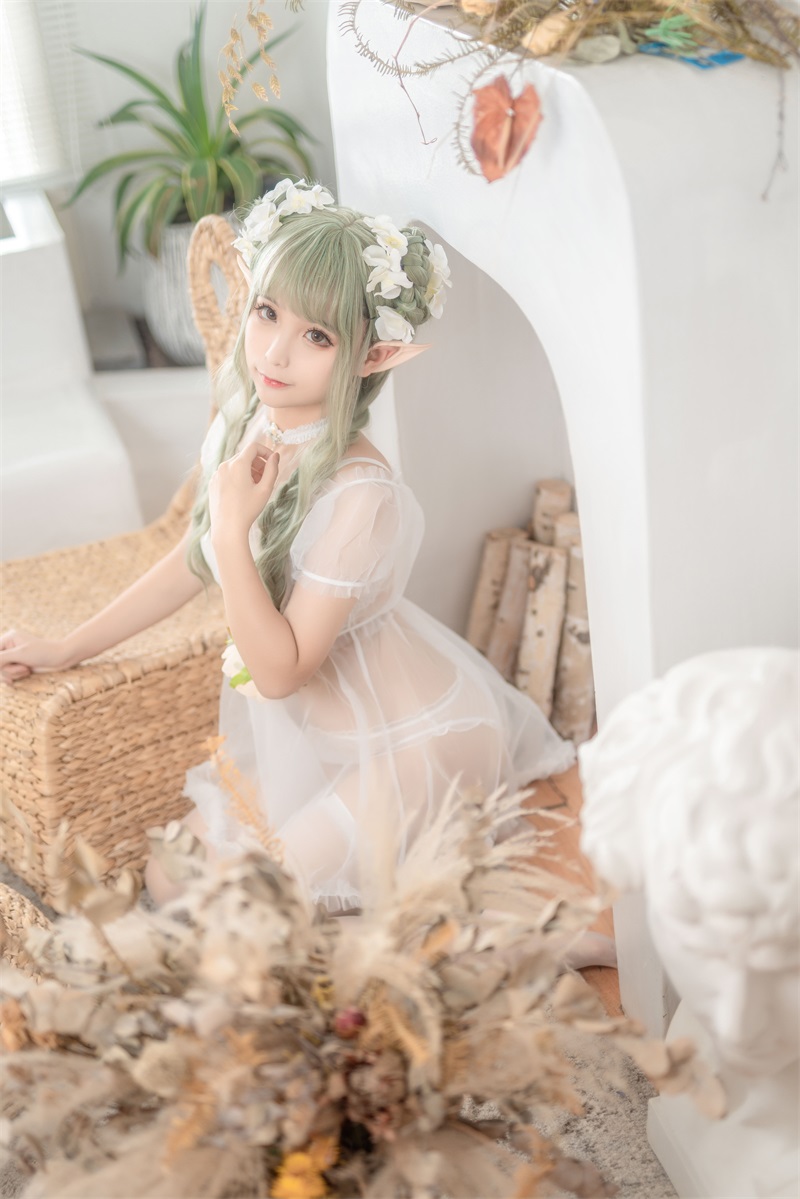 网红Coser@蠢沫沫《尖耳国度》绿精灵 [40P/547MB] 网红写真-第2张