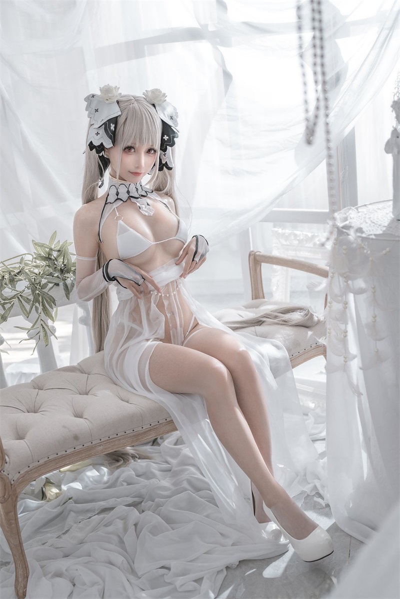 网红Coser@蠢沫沫 可畏 婚纱 [57P/576MB] 网红写真-第2张