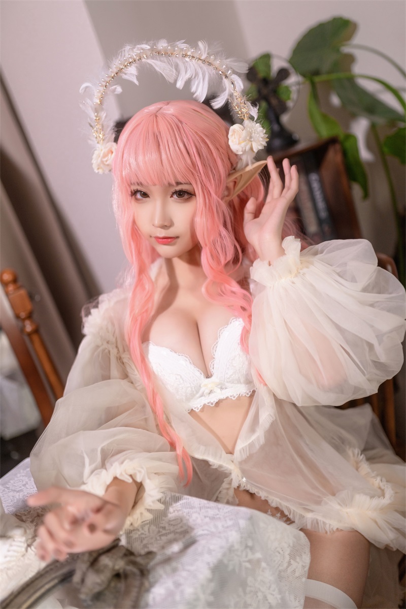 网红Coser@蠢沫沫《尖耳国度》粉精灵 [40P/502MB] 网红写真-第1张