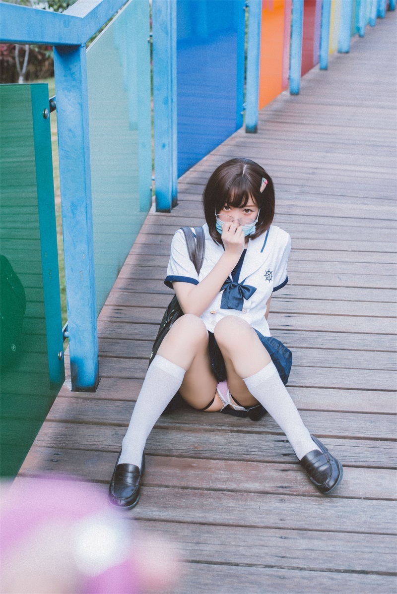 网红Coser@柒柒要乖哦 乐圆JK [37P/400MB] 网红写真-第1张