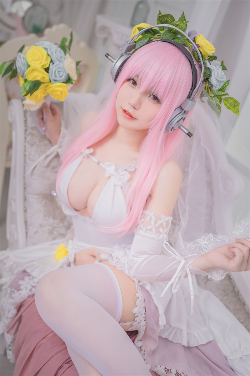 网紅Coser@Yoko宅夏 索尼子本婚纱 [18P/128MB] 网红写真-第2张