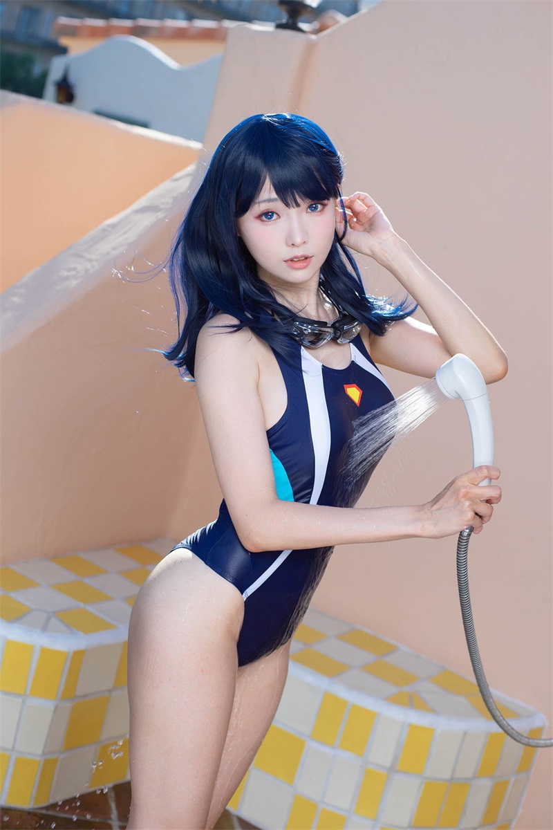 台湾Coser@ElyEE子 [Rikka]六花Swimsuit [26P/42MB] 网红写真-第2张