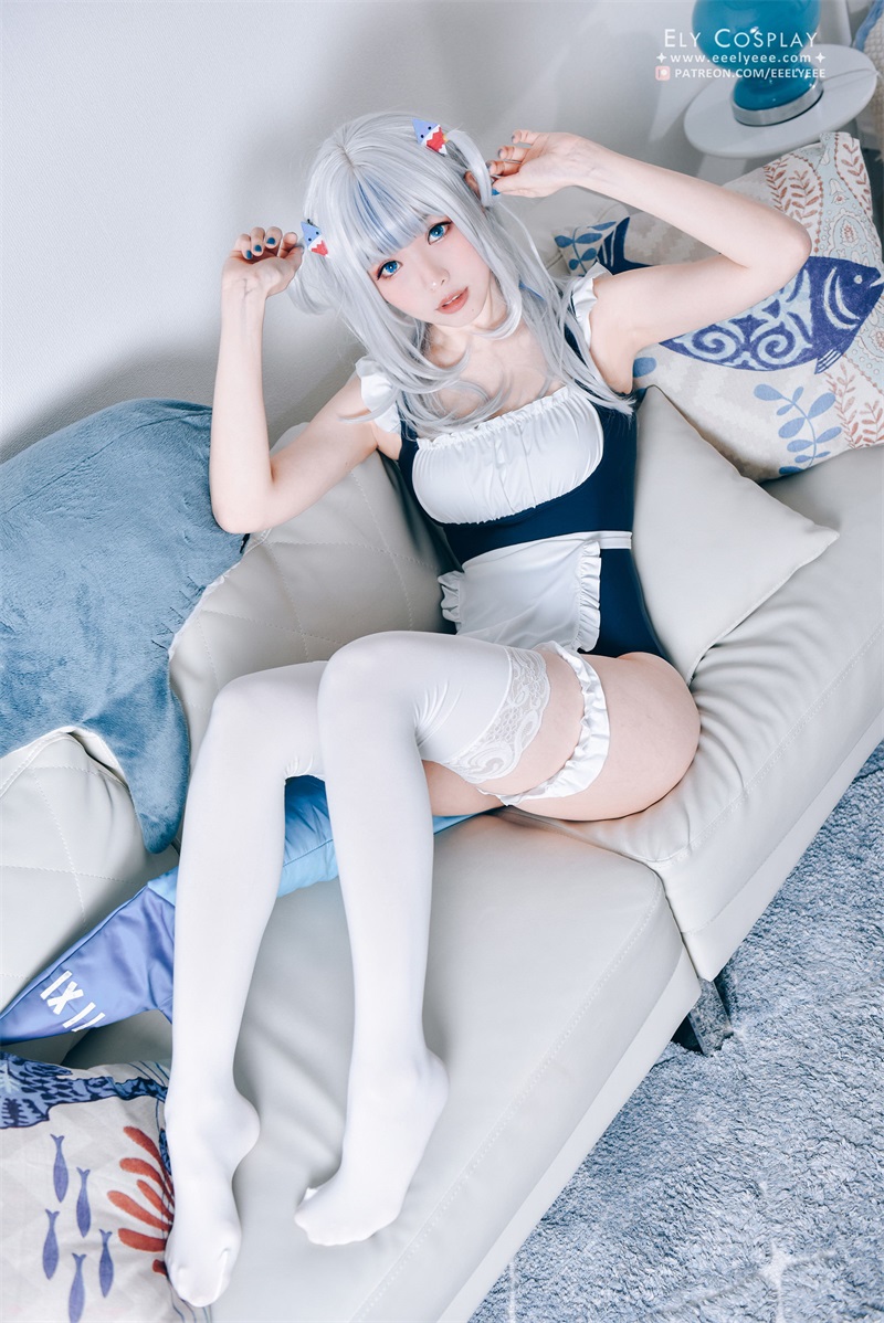 台湾Coser@ElyEE子 Gura Swimsuit [19P/19MB] 网红写真-第2张