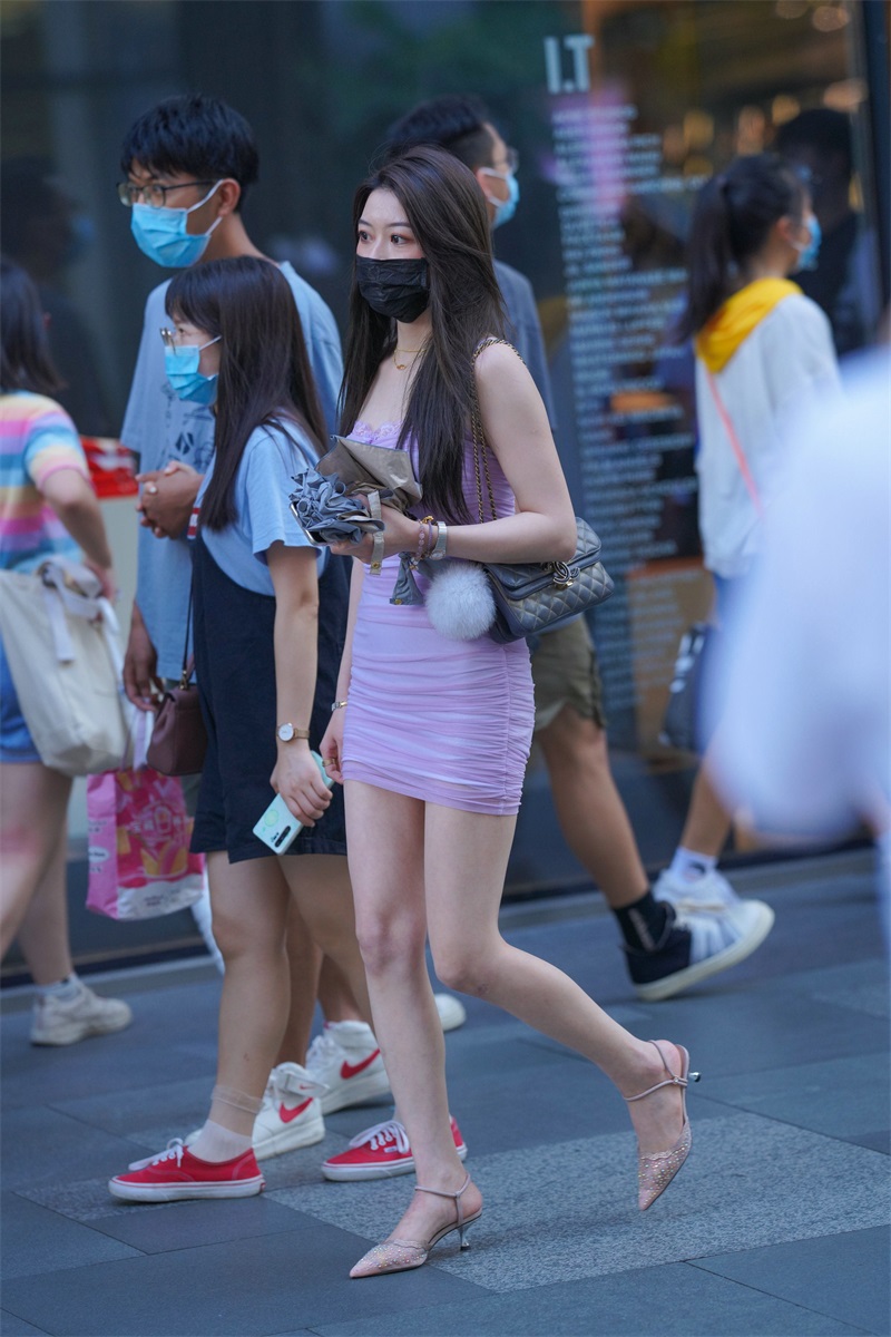 精选街拍 NO.789  紫色包臀裙1 [74P/63MB] 其它写真-第3张
