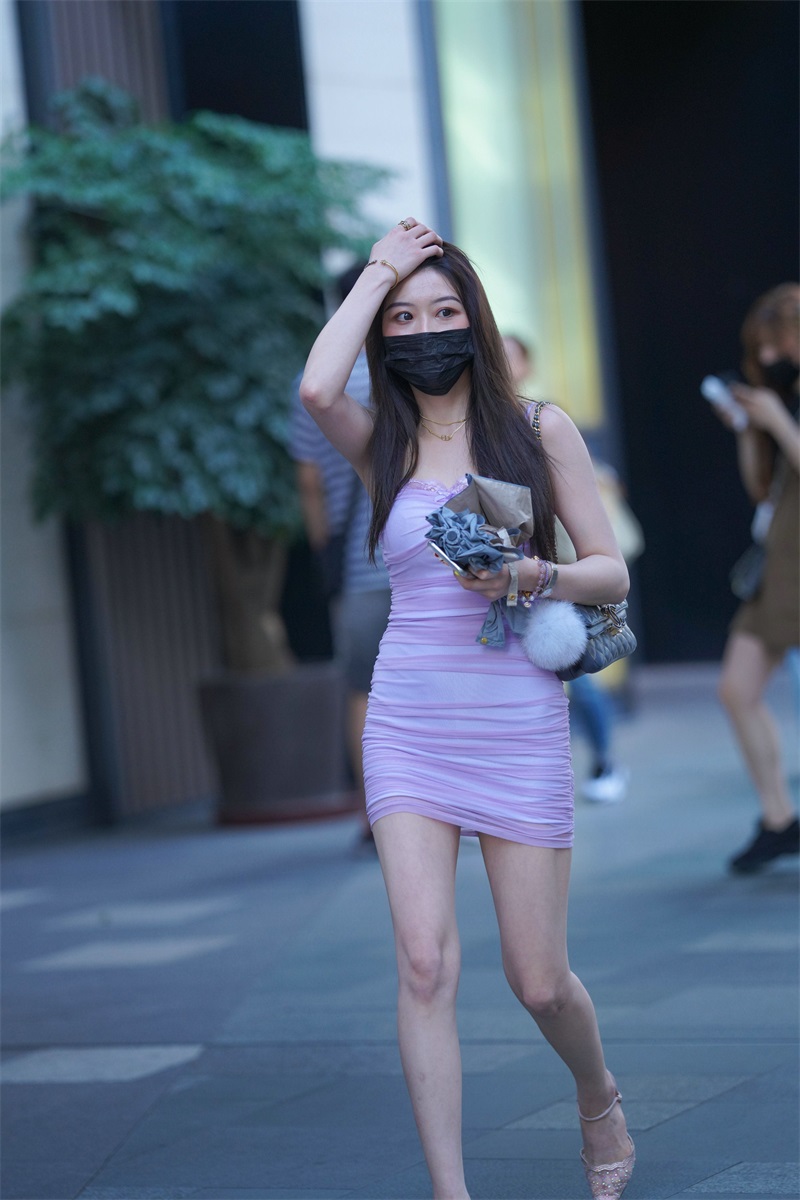 精选街拍 NO.789  紫色包臀裙1 [74P/63MB] 其它写真-第2张