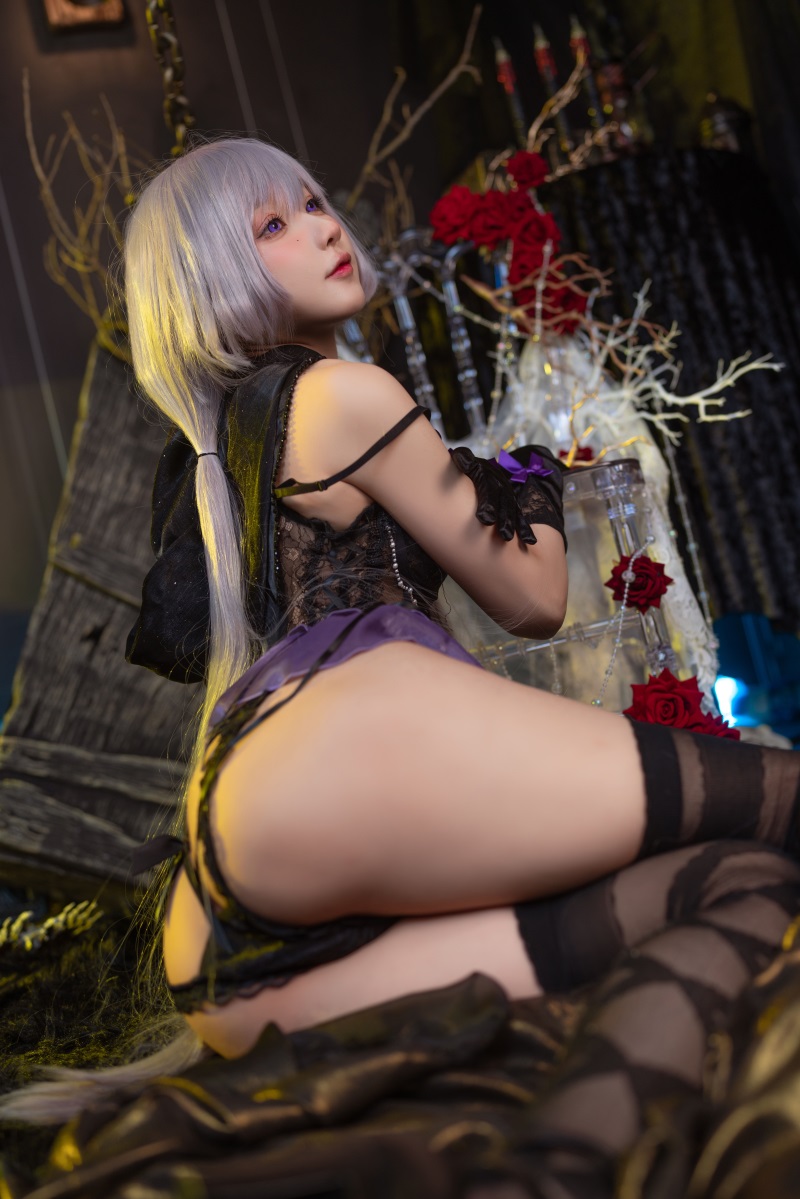 网红Coser@阿包也是兔娘 午夜瞌睡魔女 [40P/760MB] 网红写真-第4张