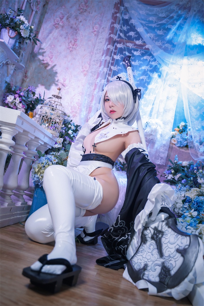 网红Coser@虎森森 2B女仆 [15P/78MB] 网红写真-第2张