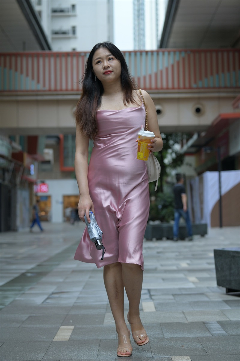 精选街拍 NO.937 搭讪粉色吊带连衣裙美女1 [97P/140MB] 其它写真-第3张