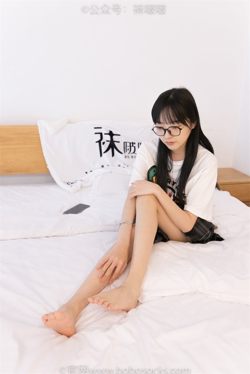 [BoBoSocks袜啵啵] 073期：稚予-贝壳头 白棉袜 裸足 [159P/1V/7.13G] 年费专享-第2张